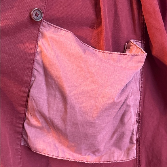 Lane Bryant Women's Red Denim Trench Coat - Picture 9 of 15